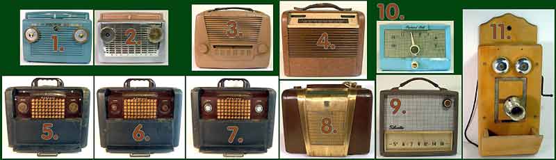 VIntage Battery Operated Portable Tube Radios